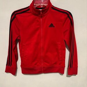 Adidas Vibrant Red Jacket with Black Accents